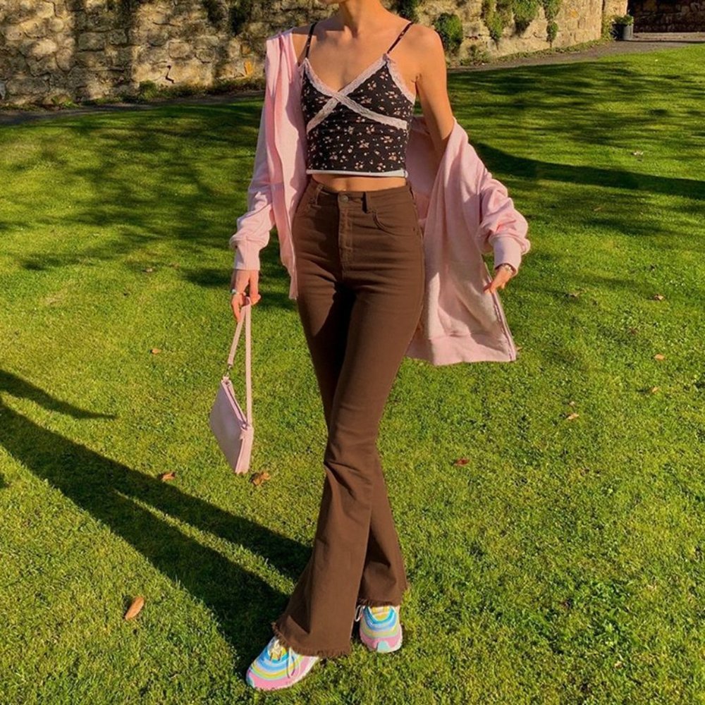 Flare Pants Joggers Trousers Fashion